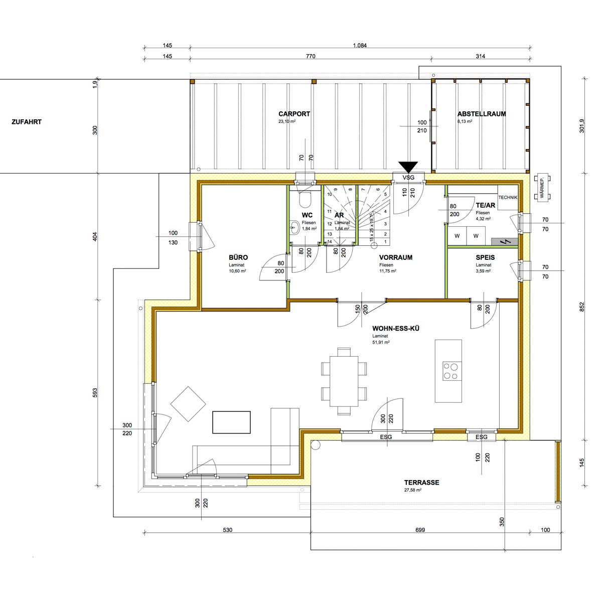 Massiv-Fertighaus, 157 m² | MFH aus NÖ